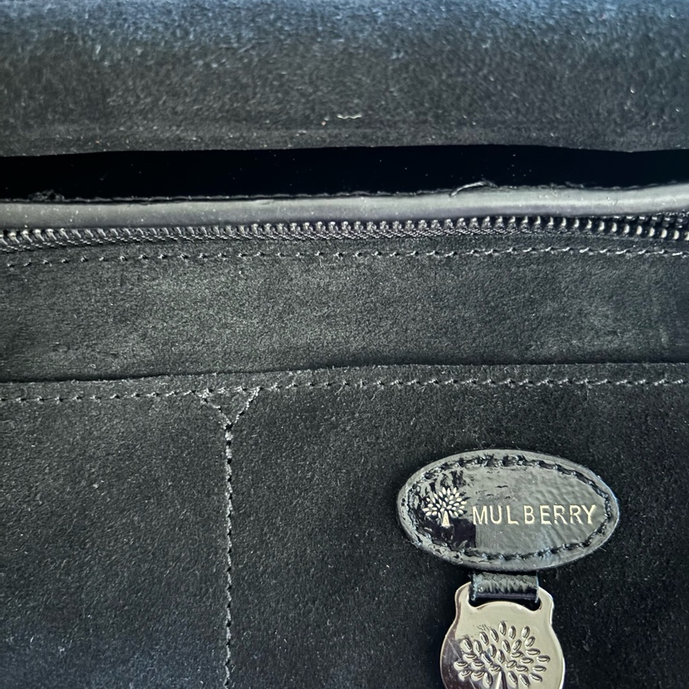 Mulberry Glossy Black Satchel purse - Picture 12 of 12